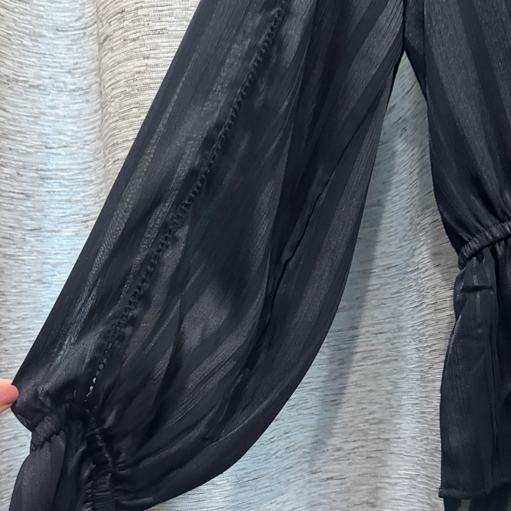 Sam Edelman Black Ruffled Blouse - Picture 7 of 9